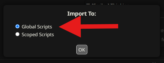 SCREENSHOT: The Regex section with the Global option selected.